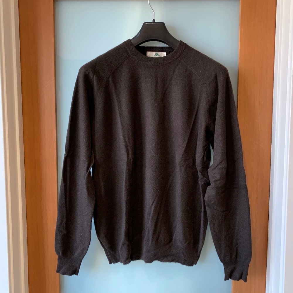 Carroll & Co dark brown cashmere sweater